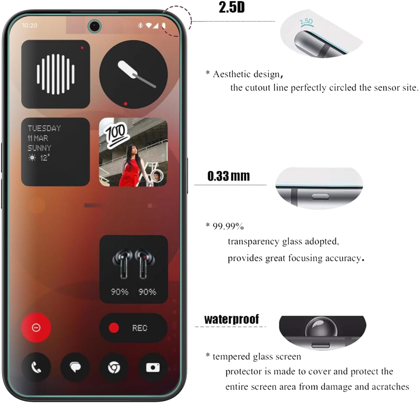 2/4 шт. HD-защитная пленка для – обзор и цена Tempered Glass Screen 9H